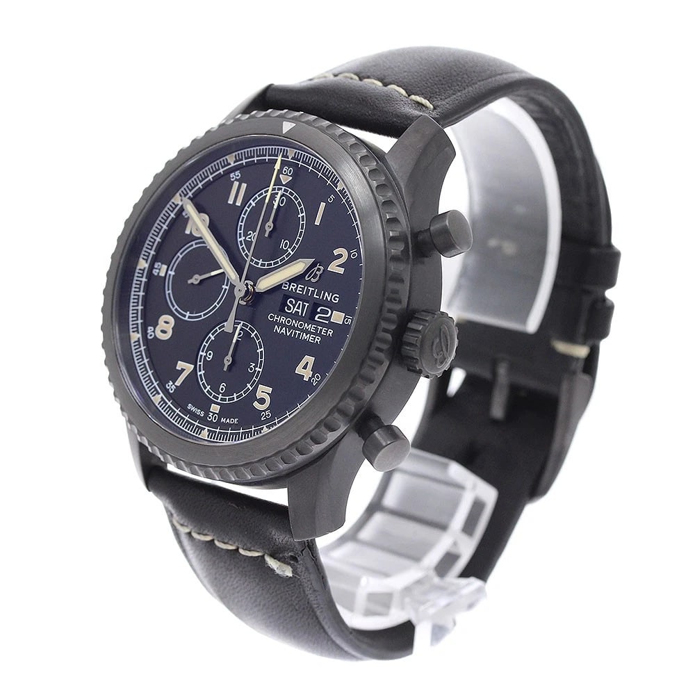 BREITLING NAVITIMER DAY DATE BLACK DIAL AUTOMATIC WATCH - 2