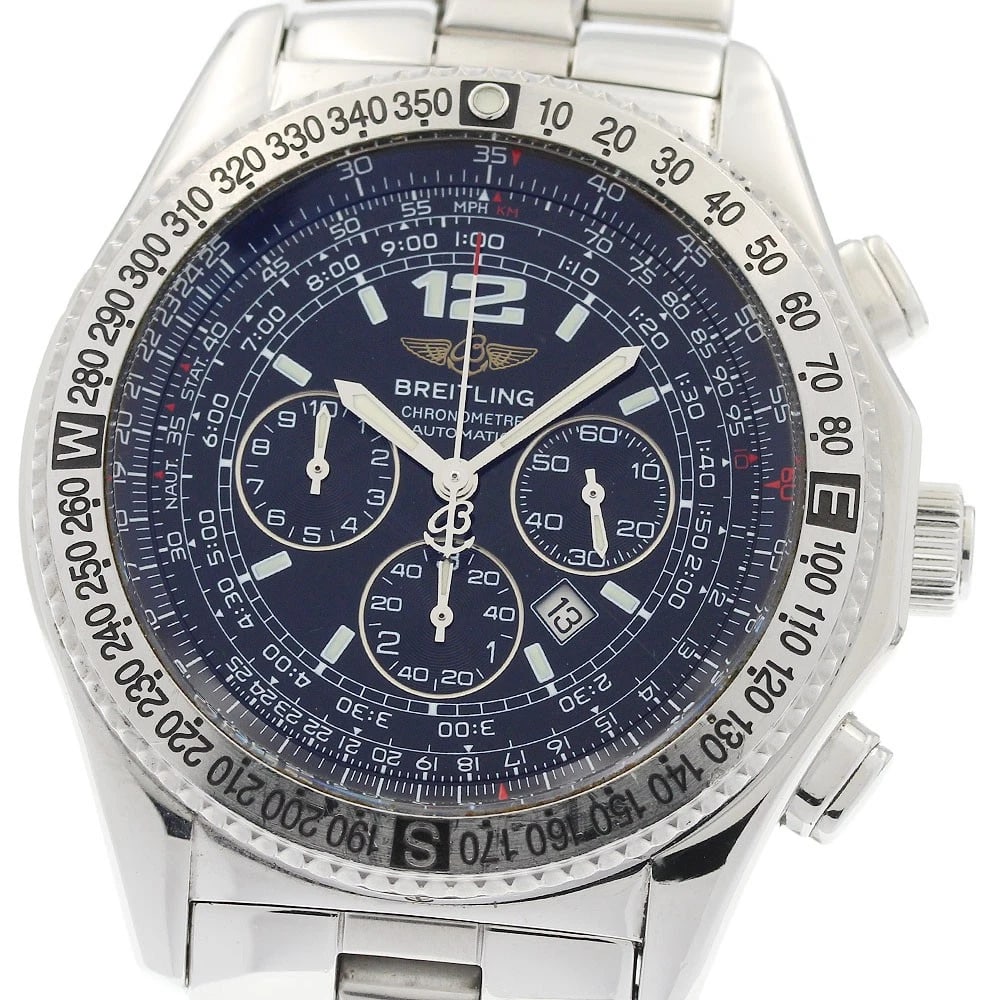 BREITLING PROFESSIONAL DATE CHRONOGRAPH AUTOMATIC WATCH: BREITLING Professional Date Chronograph Automatic Watch Brand: BREITLING Type/Style: Wristwatch Material: Band Material Stainless Steel, Case Material Stainless Steel Color: Band Color Silver, Case
