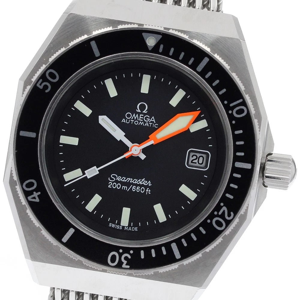 OMEGA SEAMASTER OCTAGON CASE DATE AUTOMATIC WATCH: OMEGA Seamaster Octagon case date Automatic Watch Brand: OMEGA Type/Style: Wristwatch Material: Band Material Stainless Steel, Case Material Stainless Steel Color: Band Color Silver, Case Color Silver