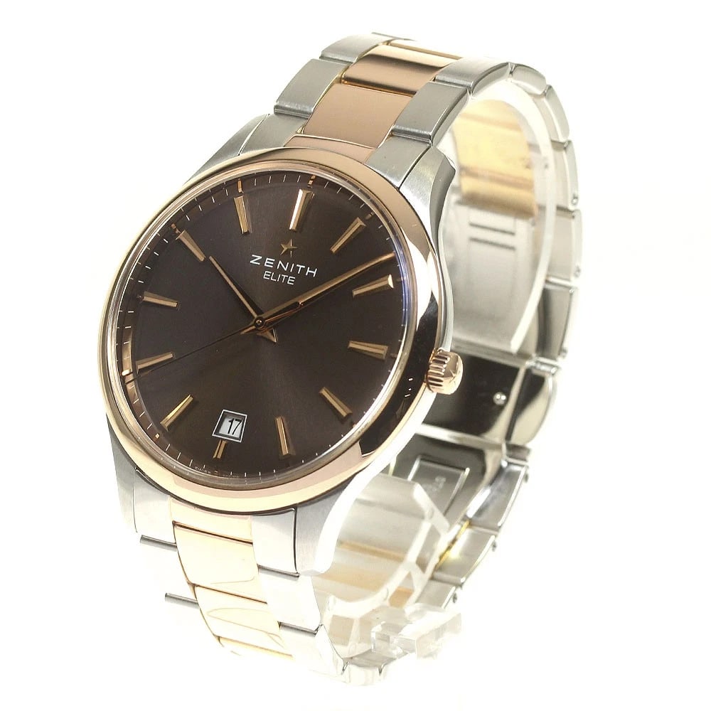 ZENITH CAPTAIN CENTRAL SECOND DATE BRONZE DIAL WATCH - 2