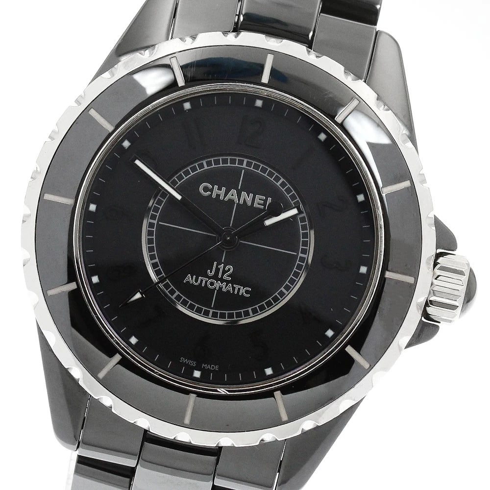 CHANEL J12 INTENSE BLACK BLACK DIAL AUTOMATIC WATCH: CHANEL J12 Intense Black black Dial Automatic Watch Brand: CHANEL Type/Style: Wristwatch Material: Band Material Ceramic / Stainless Steel, Case Material Ceramic / Stainless Steel Color: Band Color