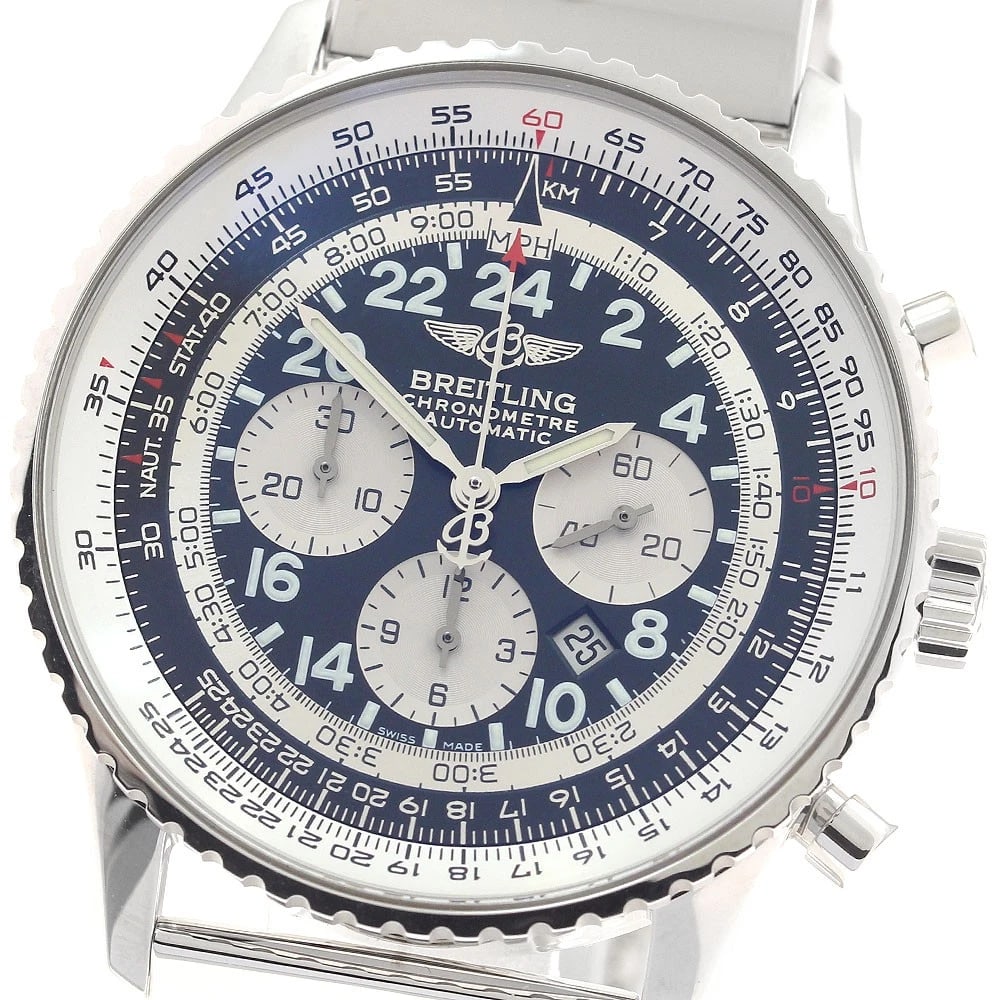 BREITLING NAVITIMER COSMONAUT AUTOMATIC WATCH: BREITLING Navitimer Cosmonaut Automatic Watch Brand: BREITLING Type/Style: Wristwatch Material: Band Material Stainless Steel, Case Material Stainless Steel Color: Band Color Silver, Case Color