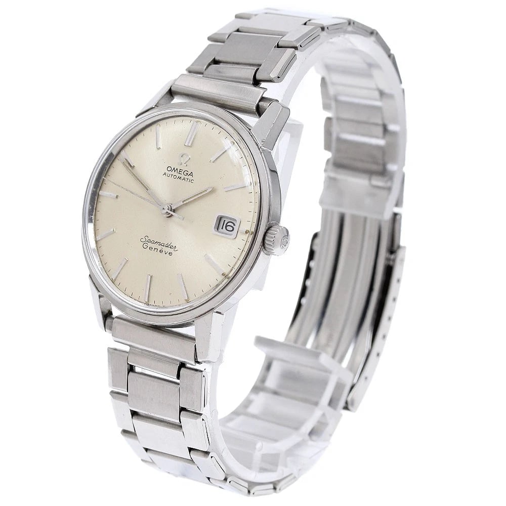 OMEGA SEAMASTER DATE SILVER DIAL AUTOMATIC WATCH - 2