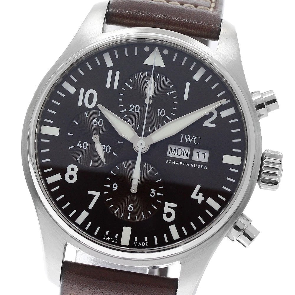 IWC SCHAFFHAUSEN PILOT'S WATCH ANTOINE DE SAINT-EXUPERY WATCH: IWC SCHAFFHAUSEN Pilot's Watch Antoine de Saint-Exupery Watch Brand: IWC SCHAFFHAUSEN Type/Style: Wristwatch Material: Band Material leather, Case Material Stainless Steel Color: Band Color Brown,