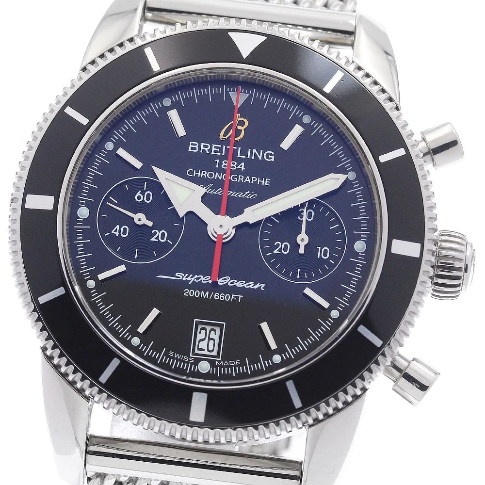 BREITLING SUPER OCEAN HERITAGE CHRONOGRAPH AUTOMATIC WATCH: BREITLING Super Ocean Heritage Chronograph Automatic Watch Brand: BREITLING Type/Style: Wristwatch Material: Band Material Stainless Steel, Case Material Stainless Steel Color: Band Color Silver,