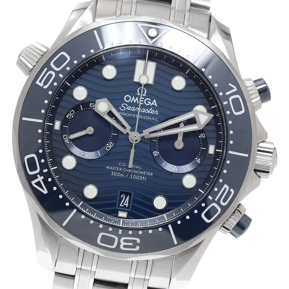 OMEGA SEAMASTER DIVER AUTOMATIC WATCH: OMEGA Seamaster Diver Automatic Watch Brand: OMEGA Type/Style: Wristwatch Material: Band Material Stainless Steel, Case Material Stainless Steel Color: Band Color Silver, Case Color Silver / Blue, Dia