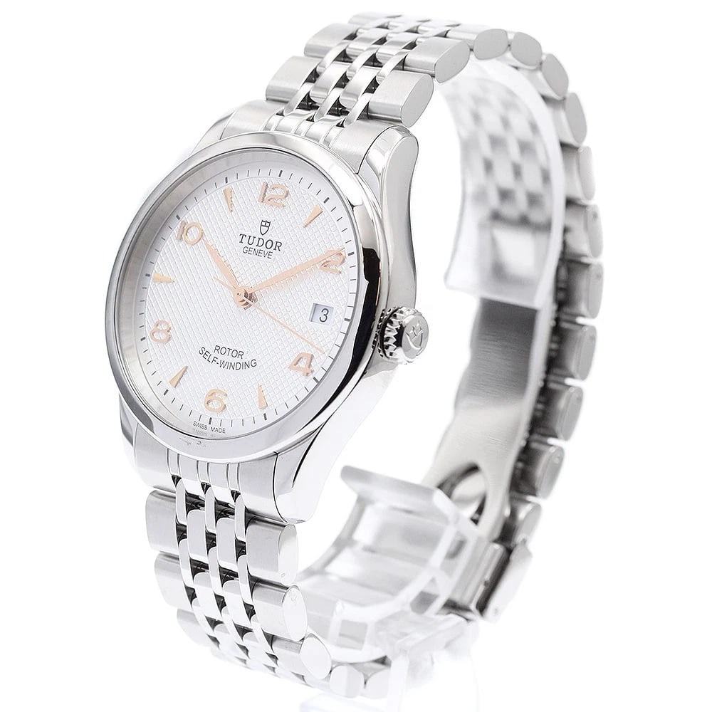 TUDOR DATE WHITE DIAL AUTOMATIC WATCH - 2