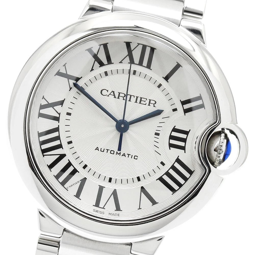 CARTIER BALLON BLUE SILVER DIAL AUTOMATIC WATCH: CARTIER Ballon Blue Silver Dial Automatic Watch Brand: CARTIER Type/Style: Wristwatch Material: Band Material Stainless Steel, Case Material Stainless Steel Color: Band Color Silver, Case Color