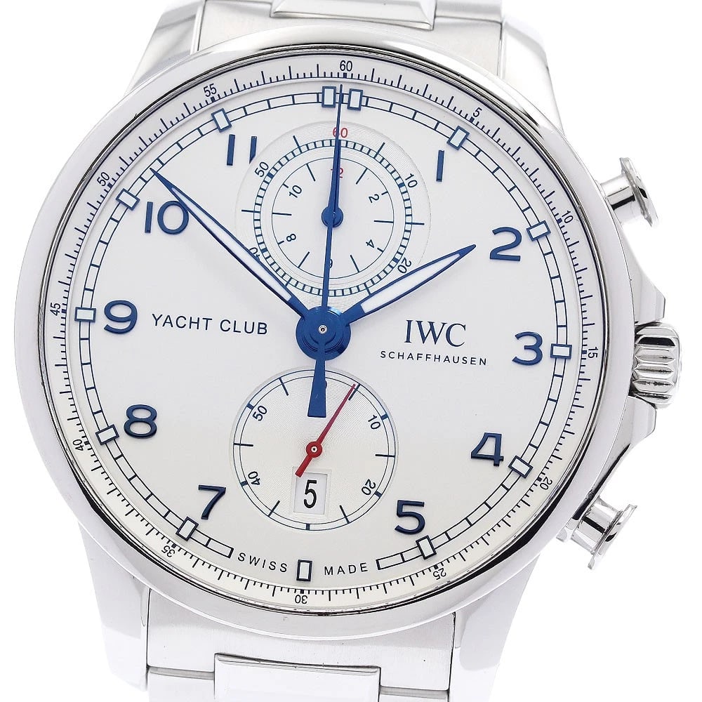 IWC SCHAFFHAUSEN PORTUGESE YACHT CLUB AUTOMATIC WATCH: IWC SCHAFFHAUSEN Portugese Yacht Club Automatic Watch Brand: IWC SCHAFFHAUSEN Type/Style: Wristwatch Material: Band Material Stainless Steel, Case Material Stainless Steel Color: Band Color Silver,