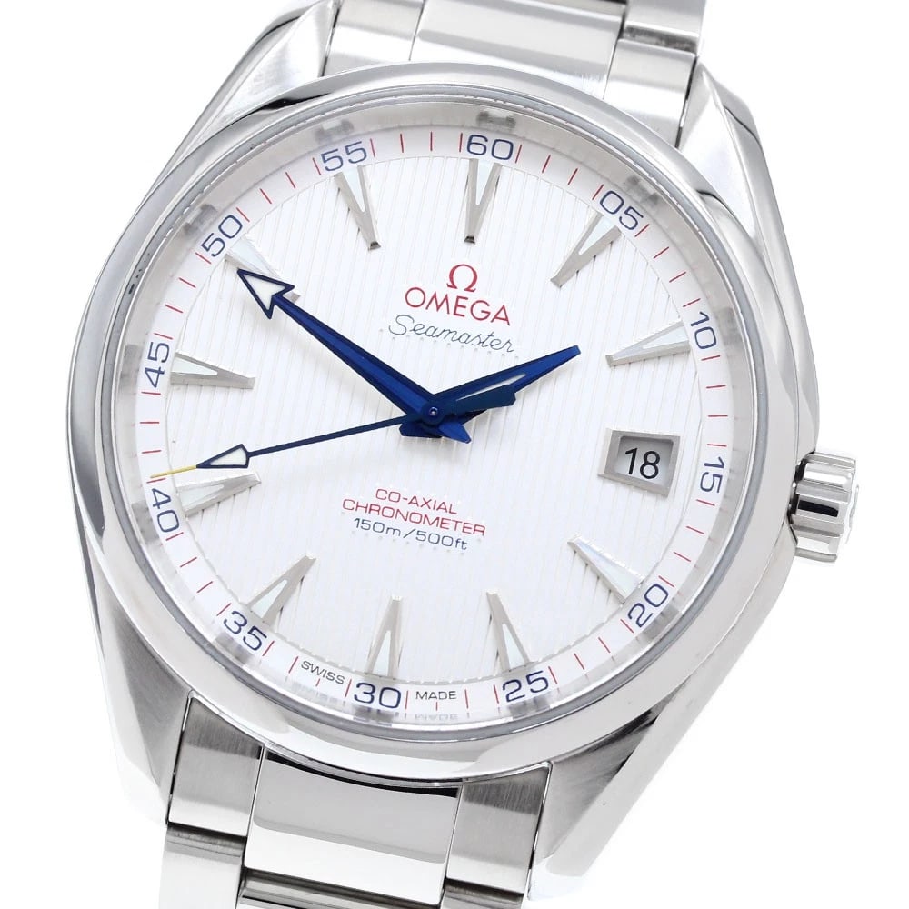 OMEGA SEAMASTER AQUA TERRA WATCH: OMEGA Seamaster Aqua Terra WATCH Brand: OMEGA Type/Style: Wristwatch Material: Band Material Stainless Steel, Case Material Stainless Steel Color: Band Color Silver, Case Color Silver, Dial Color
