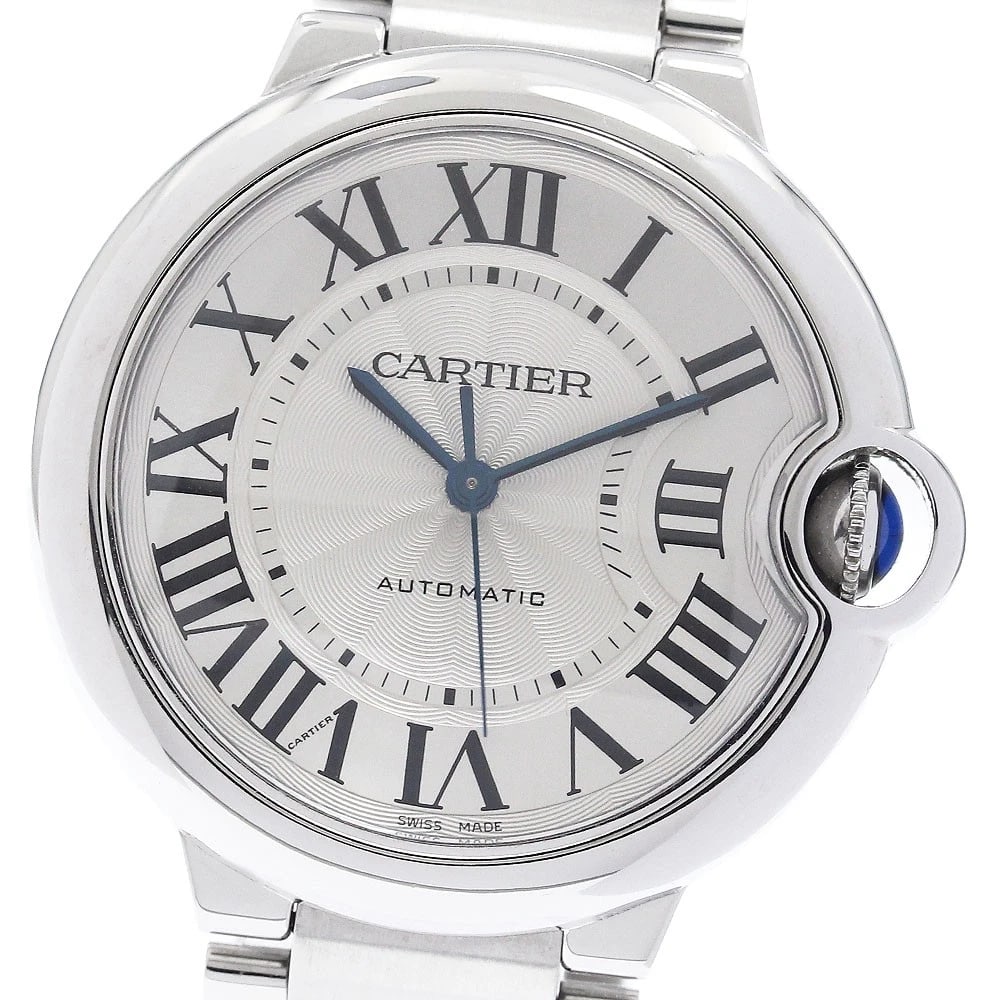 CARTIER BARON BLUE MM SILVER DIAL AUTOMATIC WATCH: CARTIER Baron Blue MM Silver Dial Automatic Watch Brand: CARTIER Type/Style: Wristwatch Material: Band Material Stainless Steel, Case Material Stainless Steel Color: Band Color Silver, Case Color
