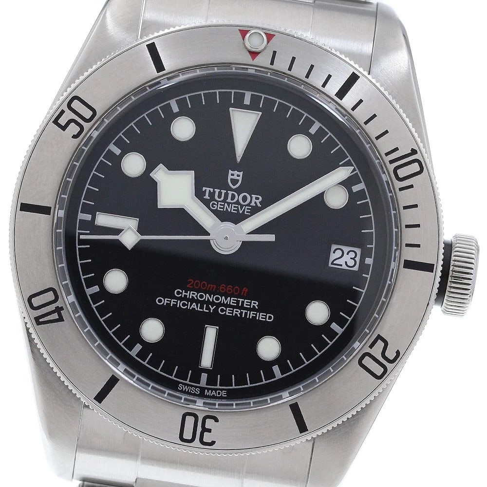 TUDOR HERITAGE BLACK BAY STEEL DATE AUTOMATIC WATCH: TUDOR Heritage Black Bay Steel Date Automatic Watch Brand: TUDOR Type/Style: Wristwatch Material: Band Material Stainless Steel, Case Material Stainless Steel Color: Band Color Silver, Case Color Silv