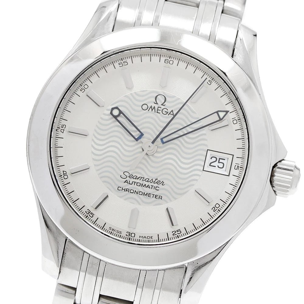 OMEGA SEAMASTER DATE CHRONOMETER AUTOMATIC WATCH: OMEGA Seamaster Date chronometer Automatic Watch Brand: OMEGA Type/Style: Wristwatch Material: Band Material Stainless Steel, Case Material Stainless Steel Color: Band Color Silver, Case Color