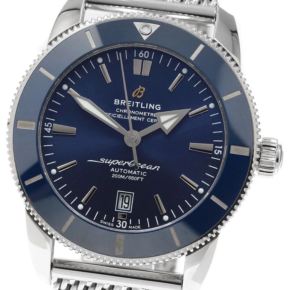 BREITLING SUPEROCEAN HERITAGE AUTOMATIC 46 AUTOMATIC WATCH: BREITLING Superocean Heritage Automatic 46 Automatic Watch Brand: BREITLING Type/Style: Wristwatch Material: Band Material Stainless Steel, Case Material Stainless Steel Color: Band Color Silver,
