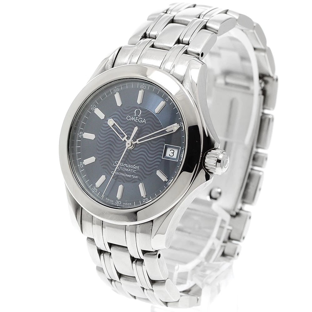 OMEGA SEAMASTER DATE NAVY DIAL AUTOMATIC WATCH - 2