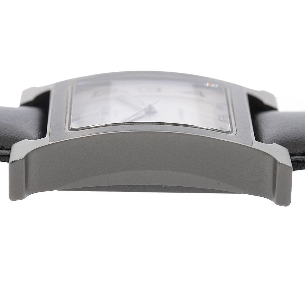 HERMES H WATCH GRAY DIAL AUTOMATIC WATCH - 4