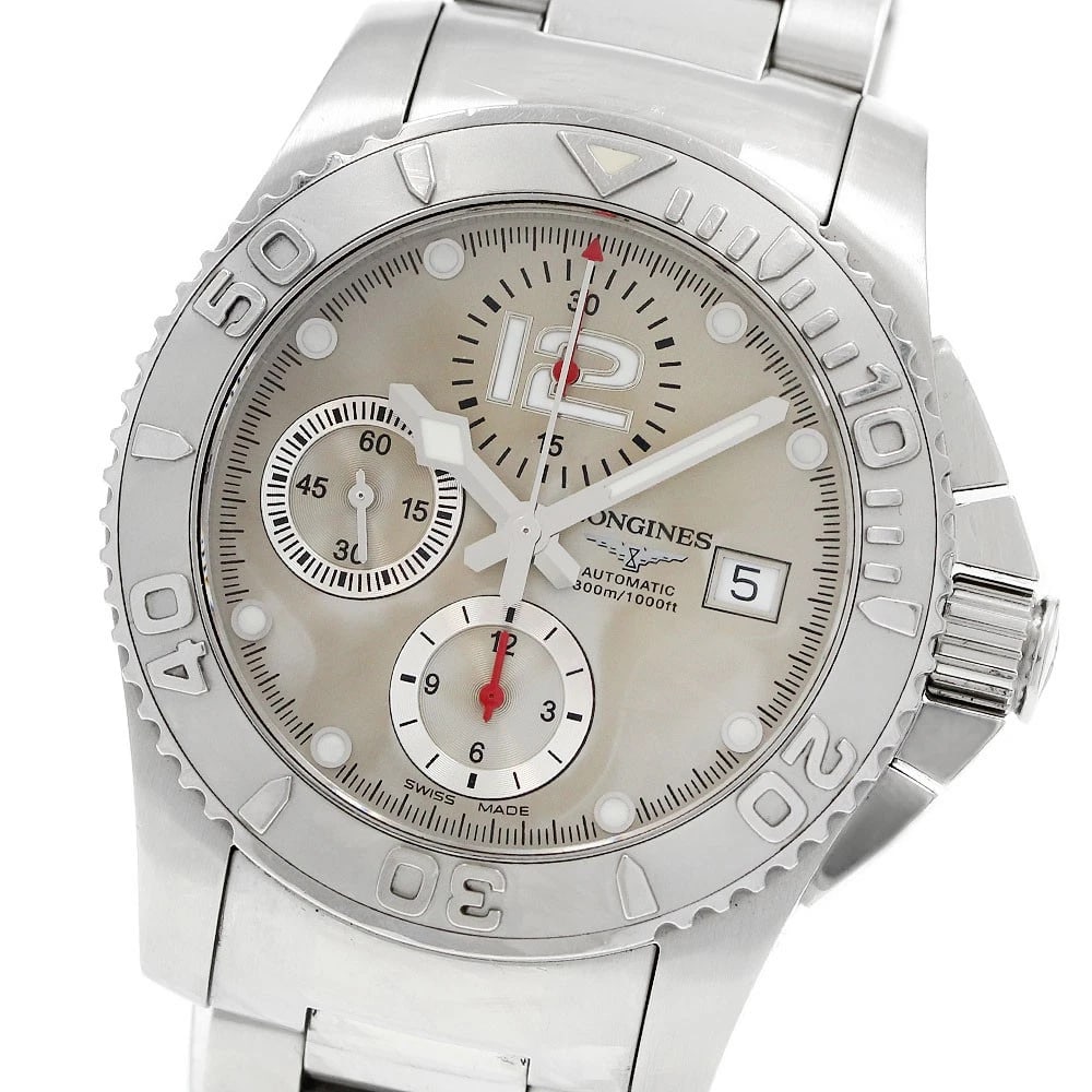 LONGINES HYDRO CONQUEST CHRONOGRAPH AUTOMATIC WATCH: LONGINES Hydro Conquest Chronograph Automatic Watch Brand: LONGINES Type/Style: Wristwatch Material: Band Material Stainless Steel, Case Material Stainless Steel Color: Band Color Silver, Case Color