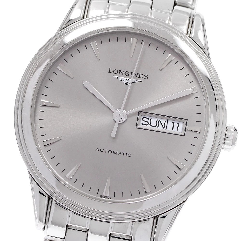 LONGINES FLAGSHIP DAY DATE SILVER DIAL AUTOMATIC WATCH: LONGINES Flagship Day date Silver Dial Automatic Watch Brand: LONGINES Type/Style: Wristwatch Material: Band Material Stainless Steel, Case Material Stainless Steel Color: Band Color Silver, Case