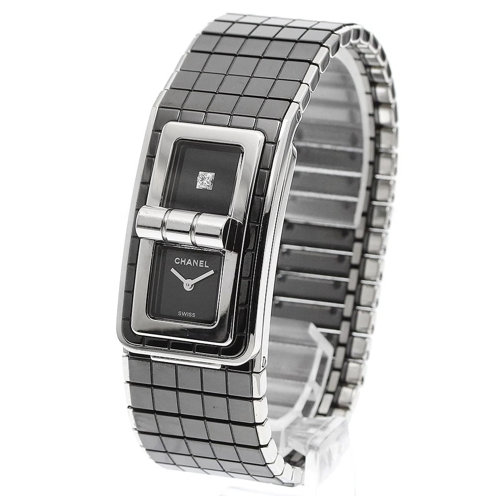 CHANEL CODE COCO BLACK CERAMIC BLACK DIAL QUARTZ WATCH - 2