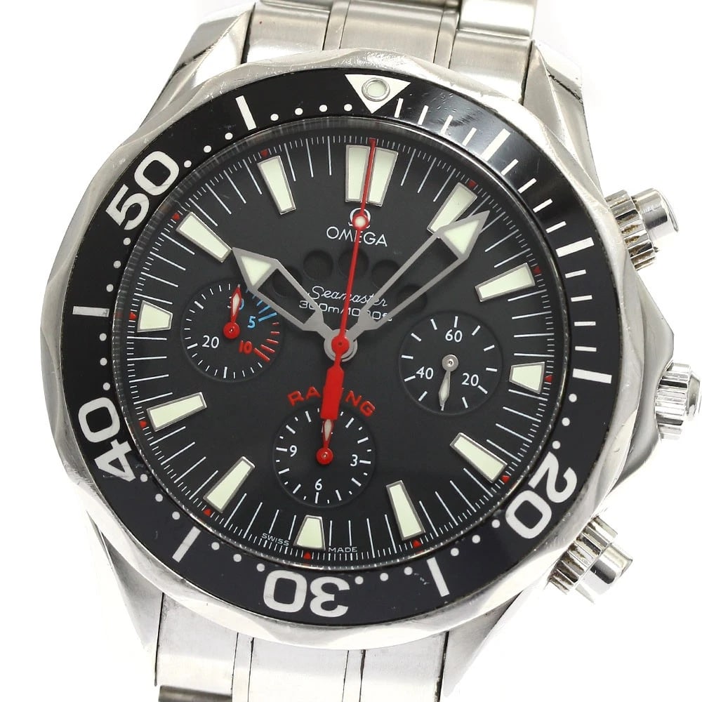 OMEGA SEAMASTER RACING CHRONOGRAPH REGATTA AUTOMATIC WATCH: OMEGA Seamaster racing Chronograph regatta Automatic Watch Brand: OMEGA Type/Style: Wristwatch Material: Band Material Stainless Steel, Case Material Stainless Steel Color: Band Color Silver, Case