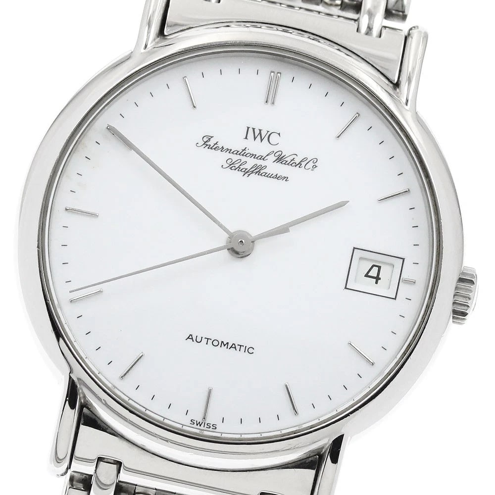 IWC SCHAFFHAUSEN PORTOFINO DATE WHITE DIAL AUTOMATIC WATCH: IWC SCHAFFHAUSEN Portofino Date white Dial Automatic Watch Brand: IWC SCHAFFHAUSEN Type/Style: Wristwatch Material: Band Material Stainless Steel, Case Material Stainless Steel Color: Band Color