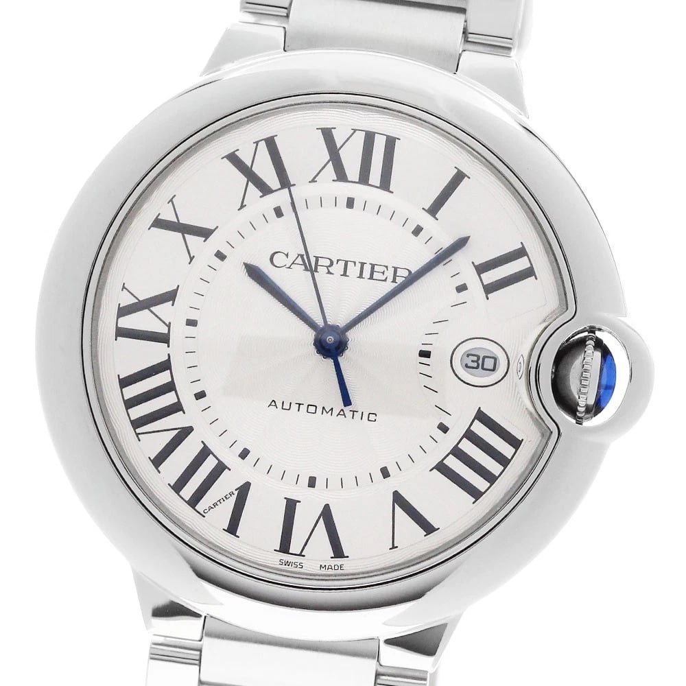 CARTIER BARON BLUE LM DATE SILVER DIAL AUTOMATIC WATCH: CARTIER Baron Blue LM Date Silver Dial Automatic Watch Brand: CARTIER Type/Style: Wristwatch Material: Band Material Stainless Steel, Case Material Stainless Steel Color: Band Color Silver, Case