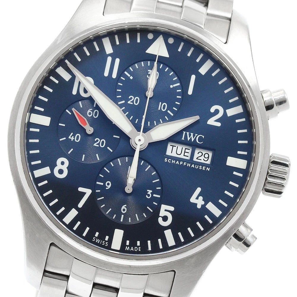 IWC SCHAFFHAUSEN PILOT'S WATCH PETITE PRINCE AUTOMATIC WATCH: IWC SCHAFFHAUSEN Pilot's Watch Petite Prince Automatic Watch Brand: IWC SCHAFFHAUSEN Type/Style: Wristwatch Material: Band Material Stainless Steel, Case Material Stainless Steel Color: Band Color