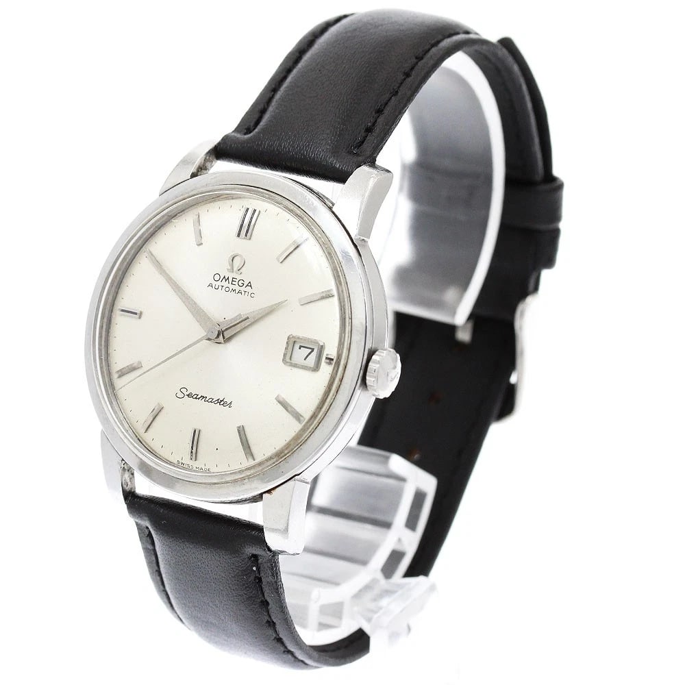 OMEGA SEAMASTER DATE SILVER DIAL AUTOMATIC WATCH - 2