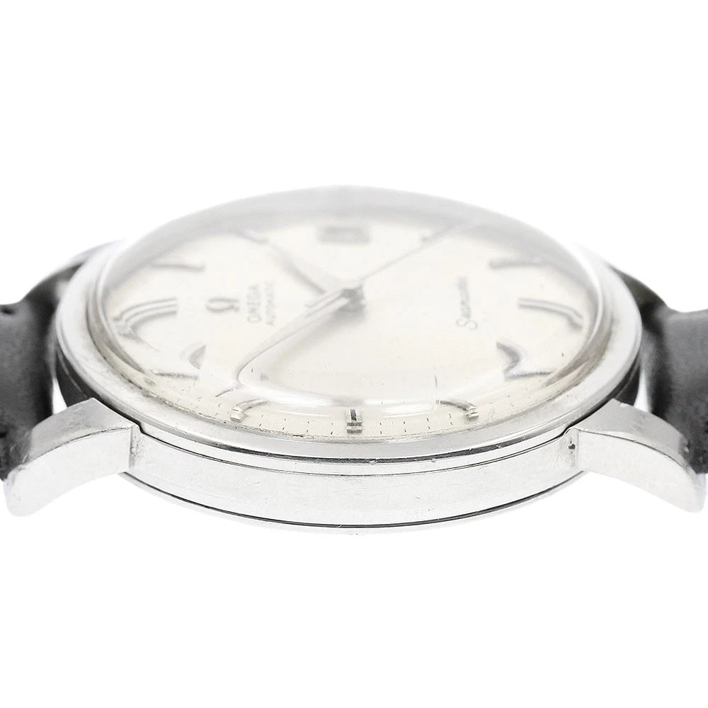 OMEGA SEAMASTER DATE SILVER DIAL AUTOMATIC WATCH - 5