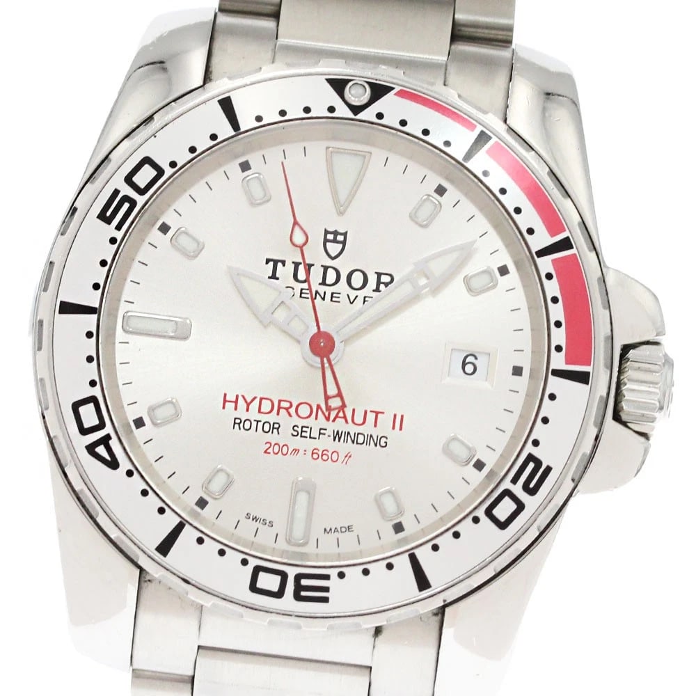 TUDOR HYDRO NOTE DATE SILVER DIAL AUTOMATIC WATCH: TUDOR Hydro Note Date Silver Dial Automatic Watch Brand: TUDOR Type/Style: Wristwatch Material: Band Material Stainless Steel, Case Material Stainless Steel Color: Band Color Silver, Case Color