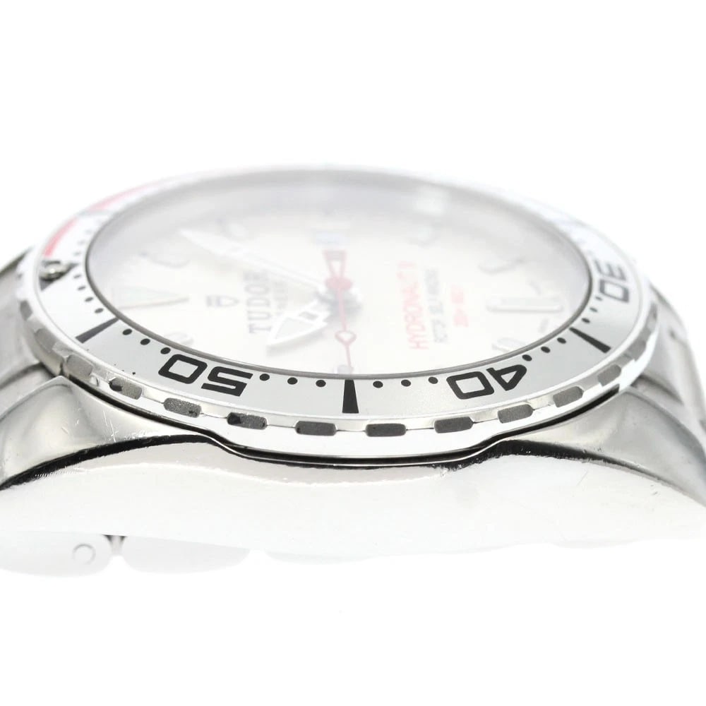 TUDOR HYDRO NOTE DATE SILVER DIAL AUTOMATIC WATCH - 4
