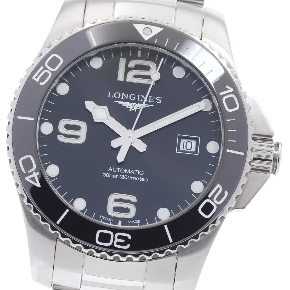 LONGINES HYDRO CONQUEST DATE BLACK DIAL AUTOMATIC WATCH: LONGINES Hydro Conquest Date black Dial Automatic Watch Brand: LONGINES Type/Style: Wristwatch Material: Band Material Stainless Steel, Case Material Stainless Steel Color: Band Color Silver, Case