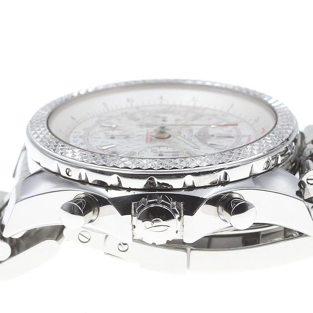 BREITLING BENTLEY CHRONOGRAPH SILVER DIAL AUTOMATIC WATCH - 3