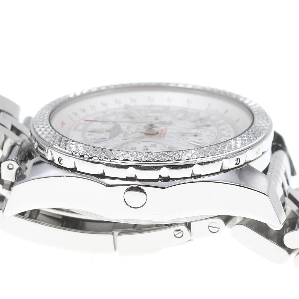 BREITLING BENTLEY CHRONOGRAPH SILVER DIAL AUTOMATIC WATCH - 4