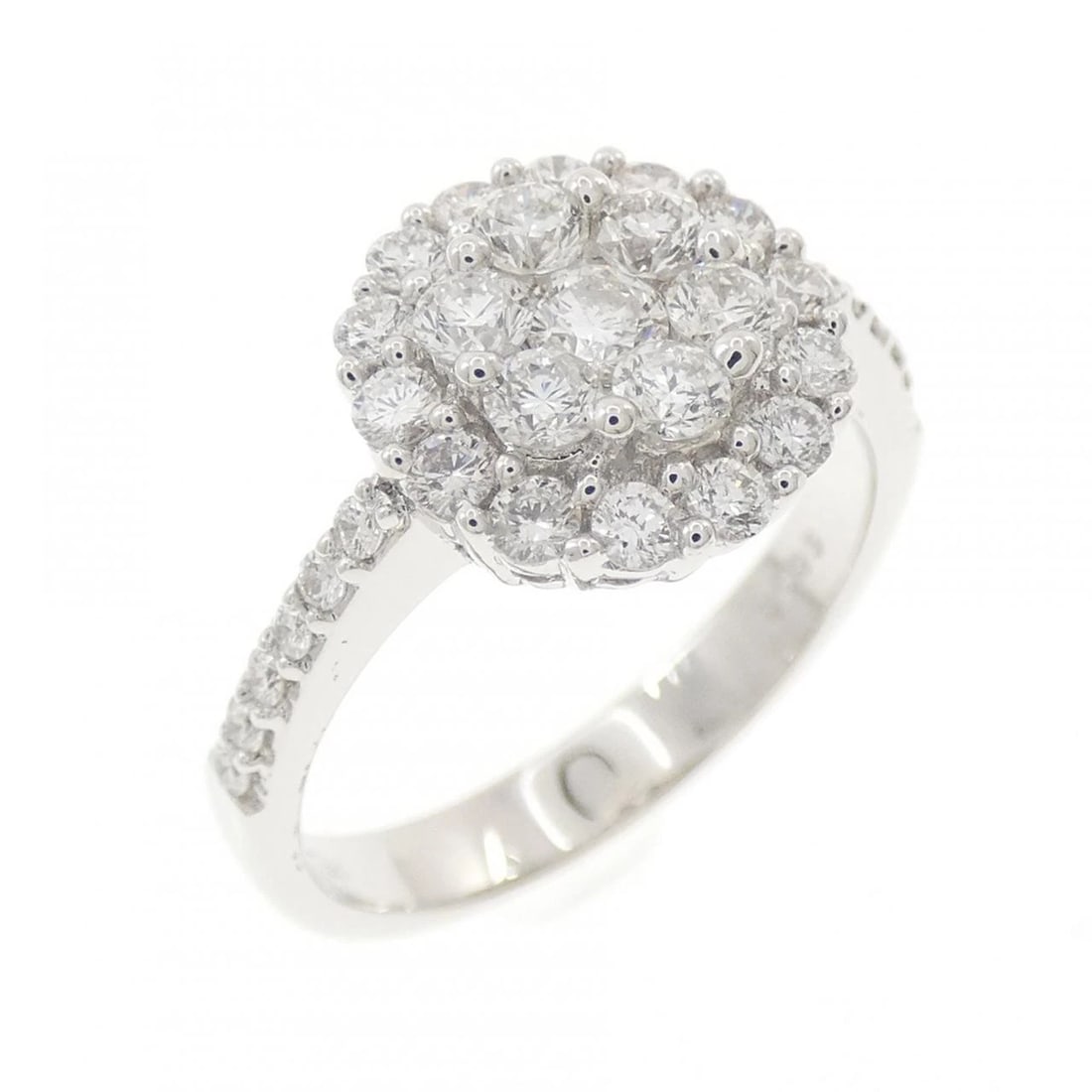 K18WG DIAMOND RING: K18WG Diamond Ring Brand: Unbranded Type/Style: Diamond Ring Material: K18WG Color: WG Size: US6 1/4 Accessories: None Accessories Notice: When purchasing pre-owned goods, please refer to the photos