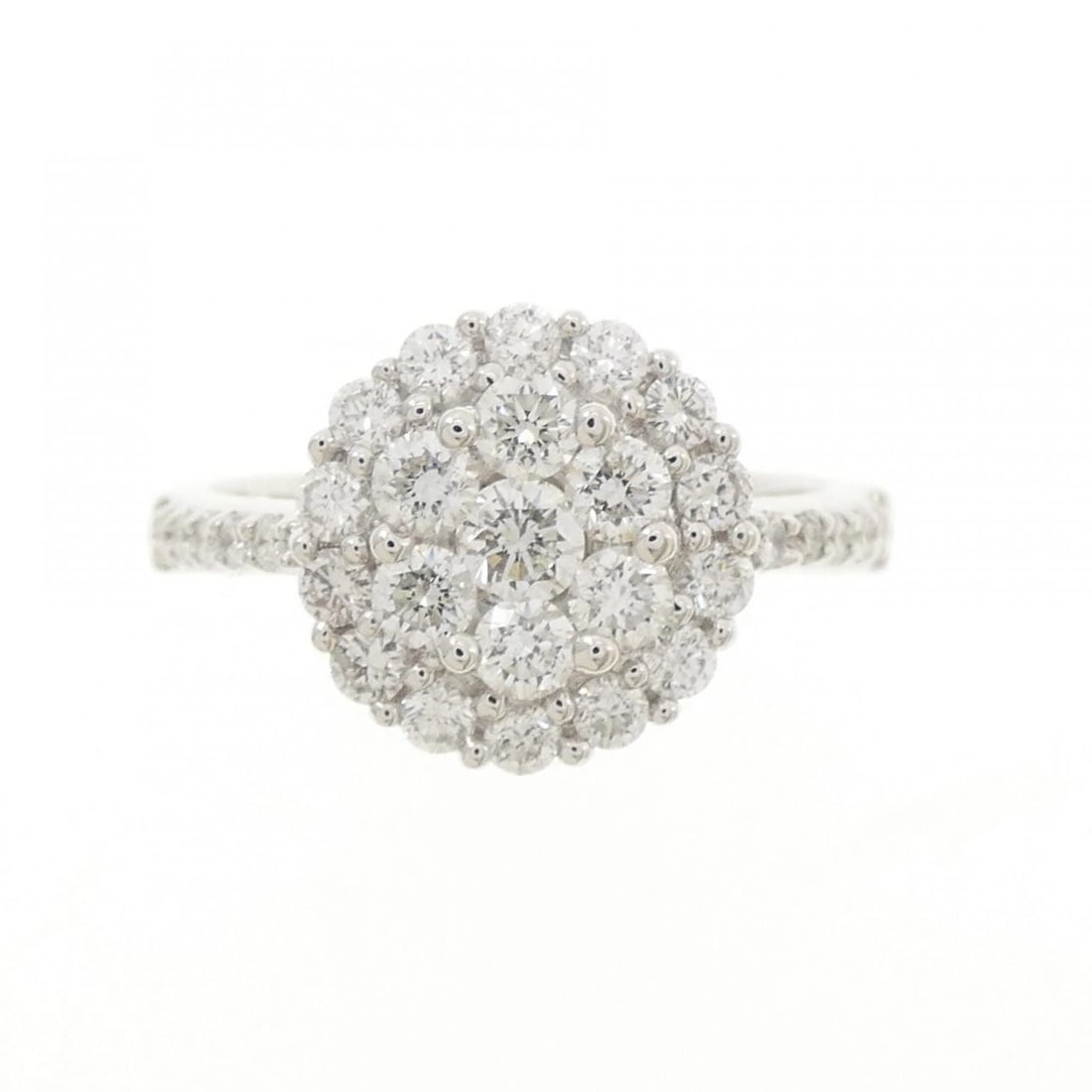 K18WG DIAMOND RING - 2