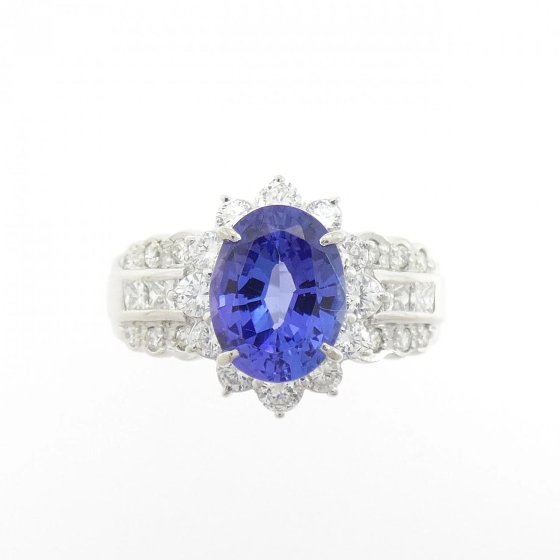 PT900 TANZANITE RING - 2