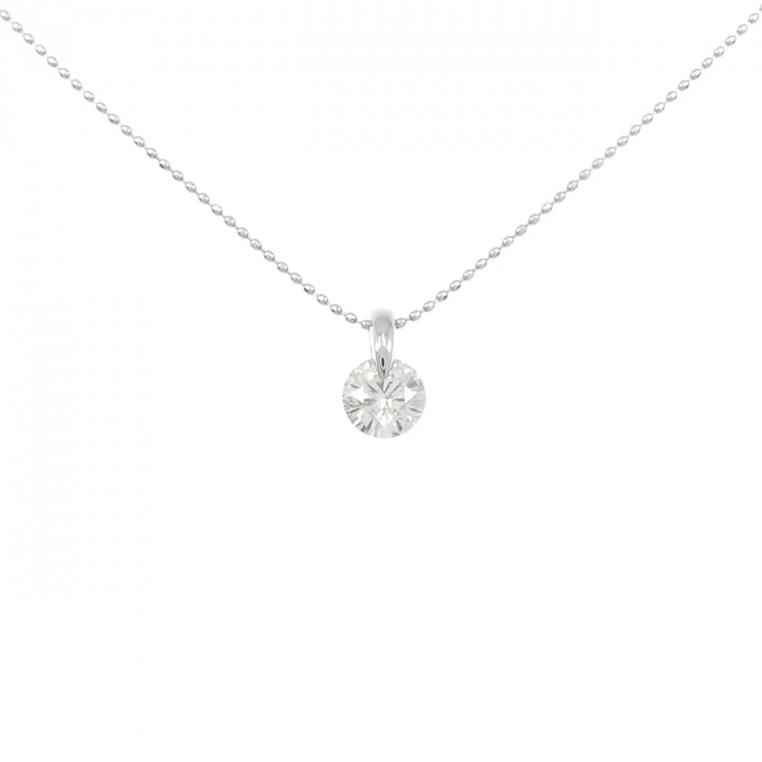 PT900/PT850 SOLITAIRE DIAMOND NECKLACE: PT900/PT850 Solitaire Diamond Necklace Brand: Unbranded Type/Style: Diamond Necklace Material: PT900/PT850 Color: Size: Actual Size Pendant length approx. x width approx.: 9.9mmx6.0mm Chain maximum