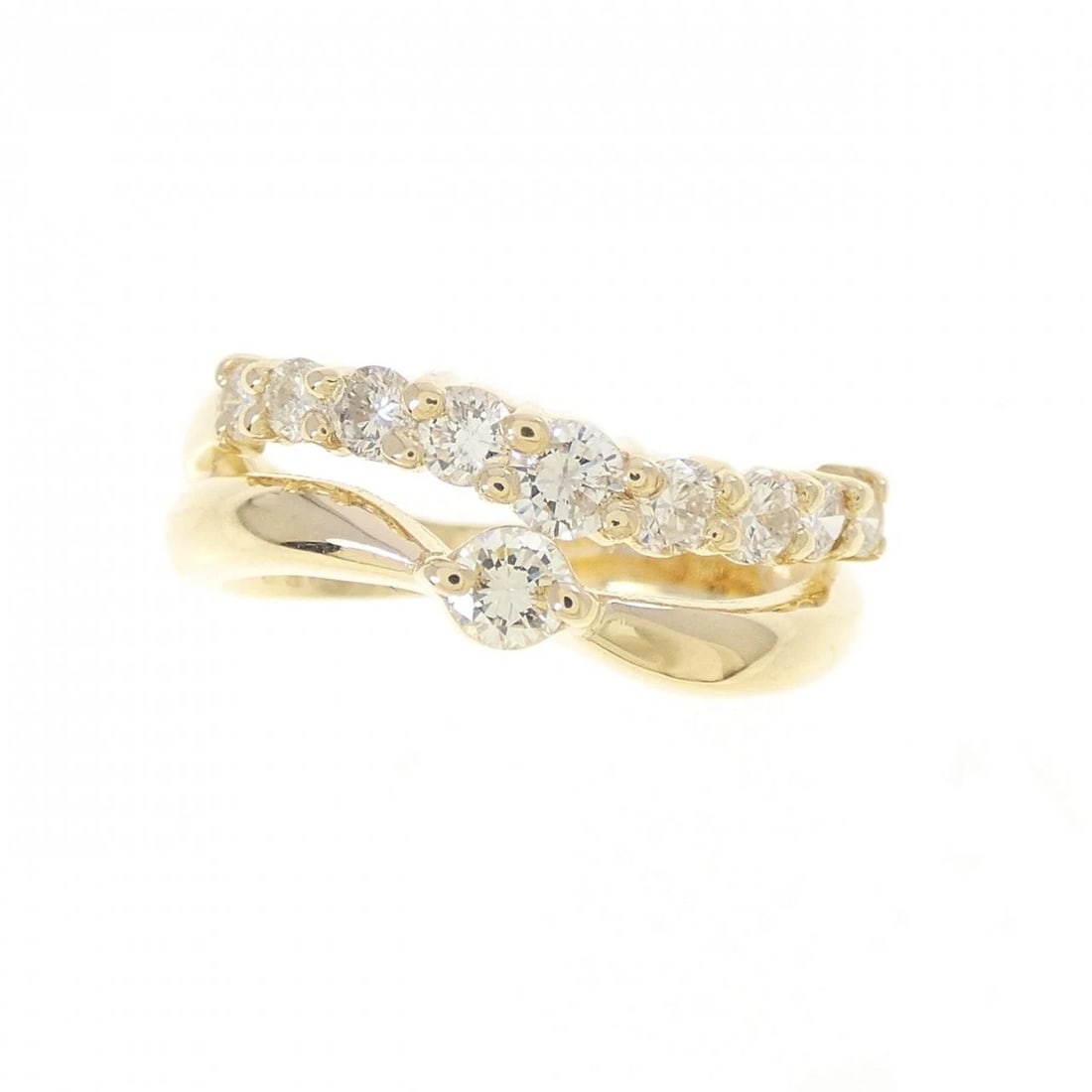 K18YG DIAMOND RING - 2