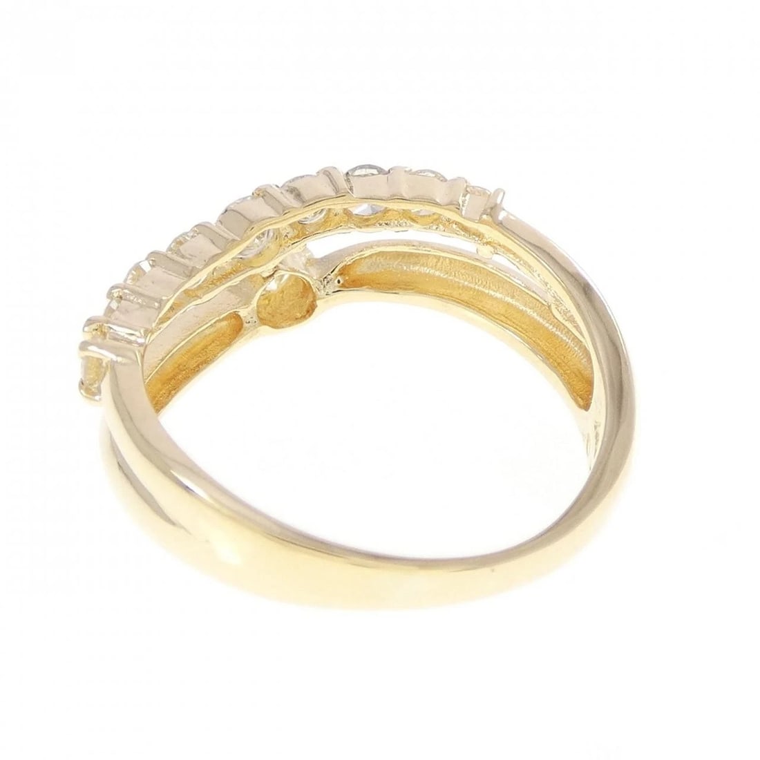 K18YG DIAMOND RING - 3
