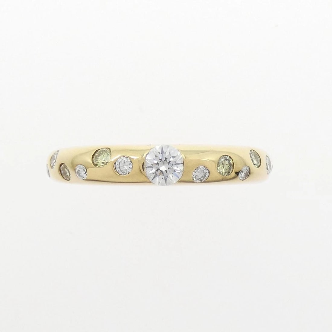 K18YG DIAMOND RING - 2