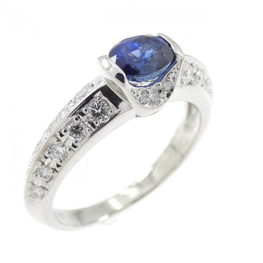 PT900 SAPPHIRE RING: PT900 Sapphire Ring Brand: Unbranded Type/Style: Sapphire Ring Material: PT900 Main Stone Sapphire Color: Size: US5 1/2 Accessories: None Accessories Notice: When purchasing pre-owned goods, please