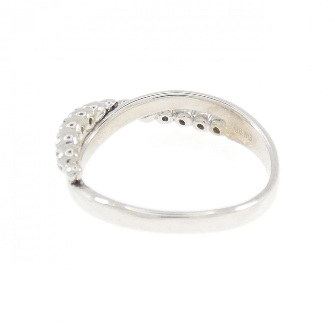 K18WG DIAMOND RING - 3
