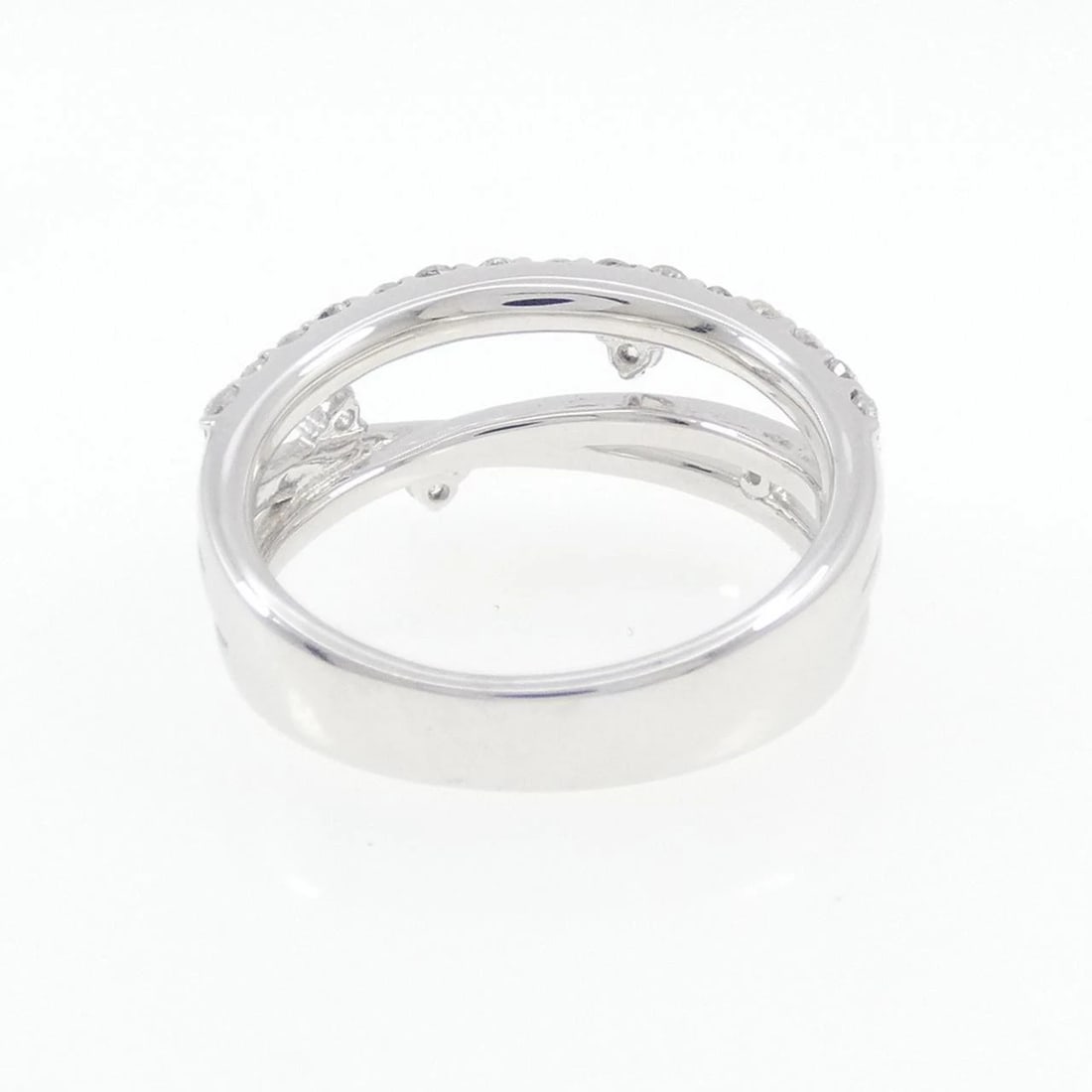 K18WG DIAMOND RING - 3