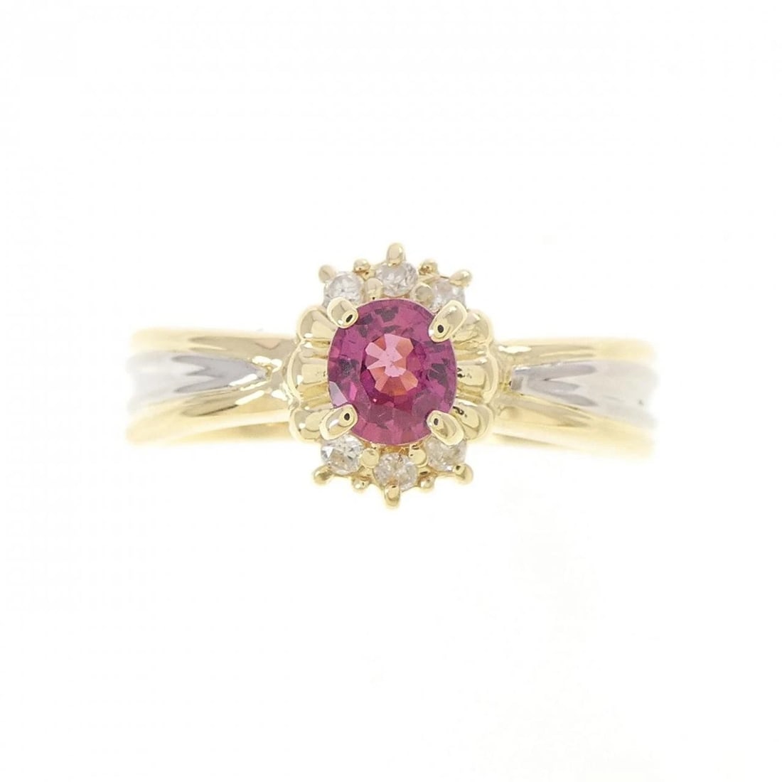 K18YG/PT900 RUBY RING - 2