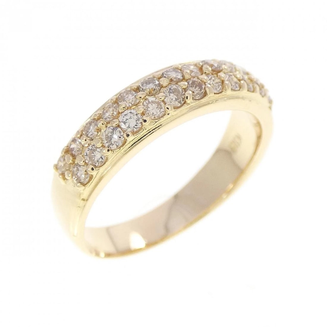 K18YG DIAMOND RING: K18YG Diamond Ring Brand: Unbranded Type/Style: Diamond Ring Material: K18YG Color: YG Size: US4 Accessories: None Accessories Notice: When purchasing pre-owned goods, please refer to the photos of