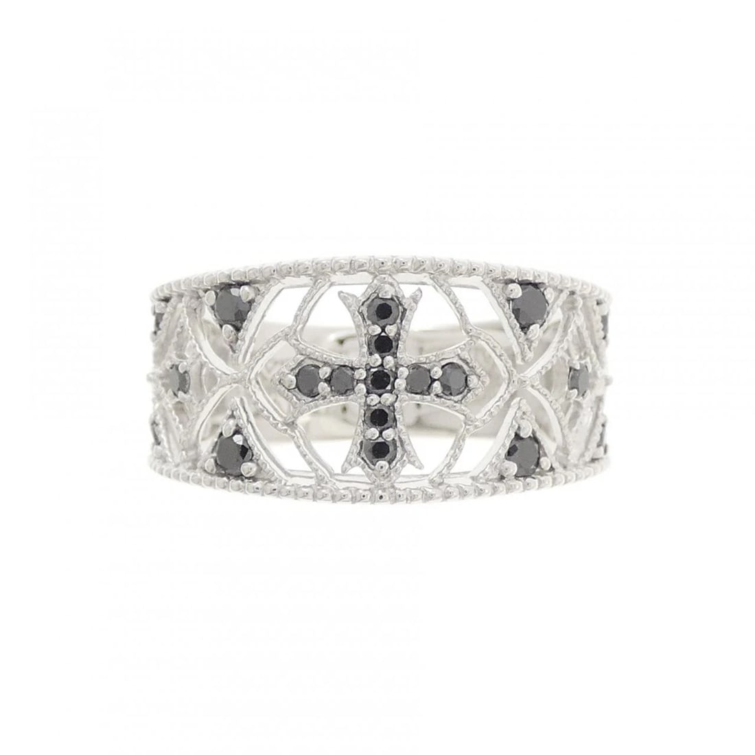 K18WG DIAMOND RING - 2
