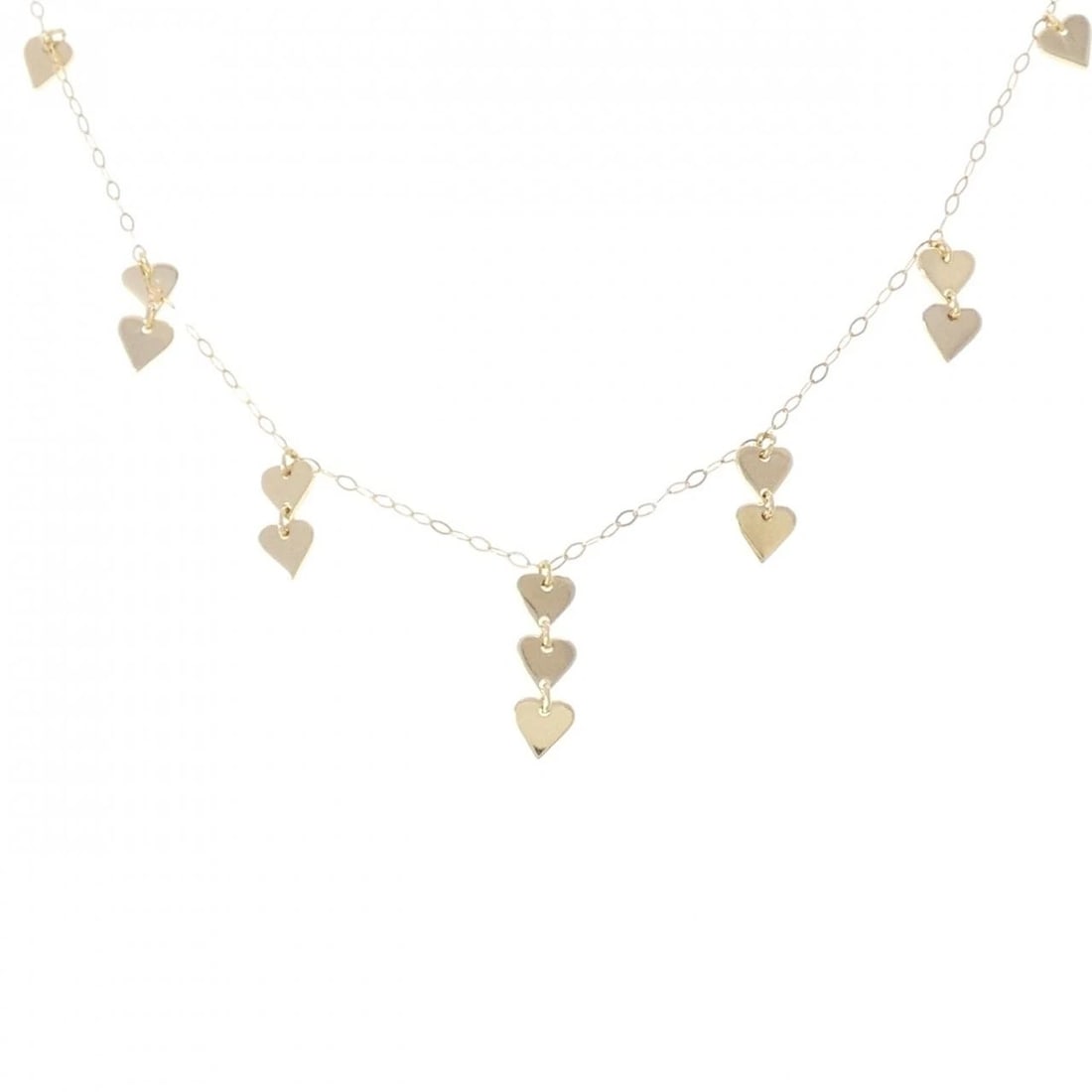 K18YG HEART NECKLACE: K18YG Heart Necklace Brand: Unbranded Type/Style: Necklace Material: Color: YG Size: Actual Size Motif maximum width approx.: 15.9mm Chain maximum width approx.: 1.2mm Size 45cm Accessories: None