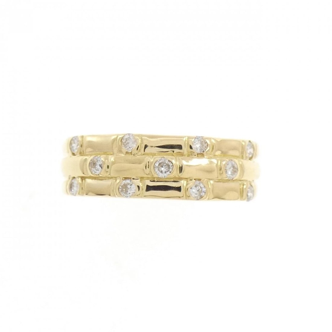 K18YG DIAMOND RING - 2