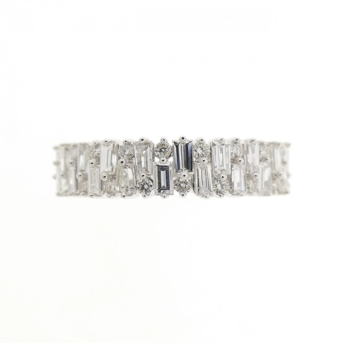 K18WG DIAMOND RING - 2